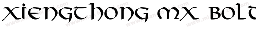 XiengThong MX Bold Oblique字体转换